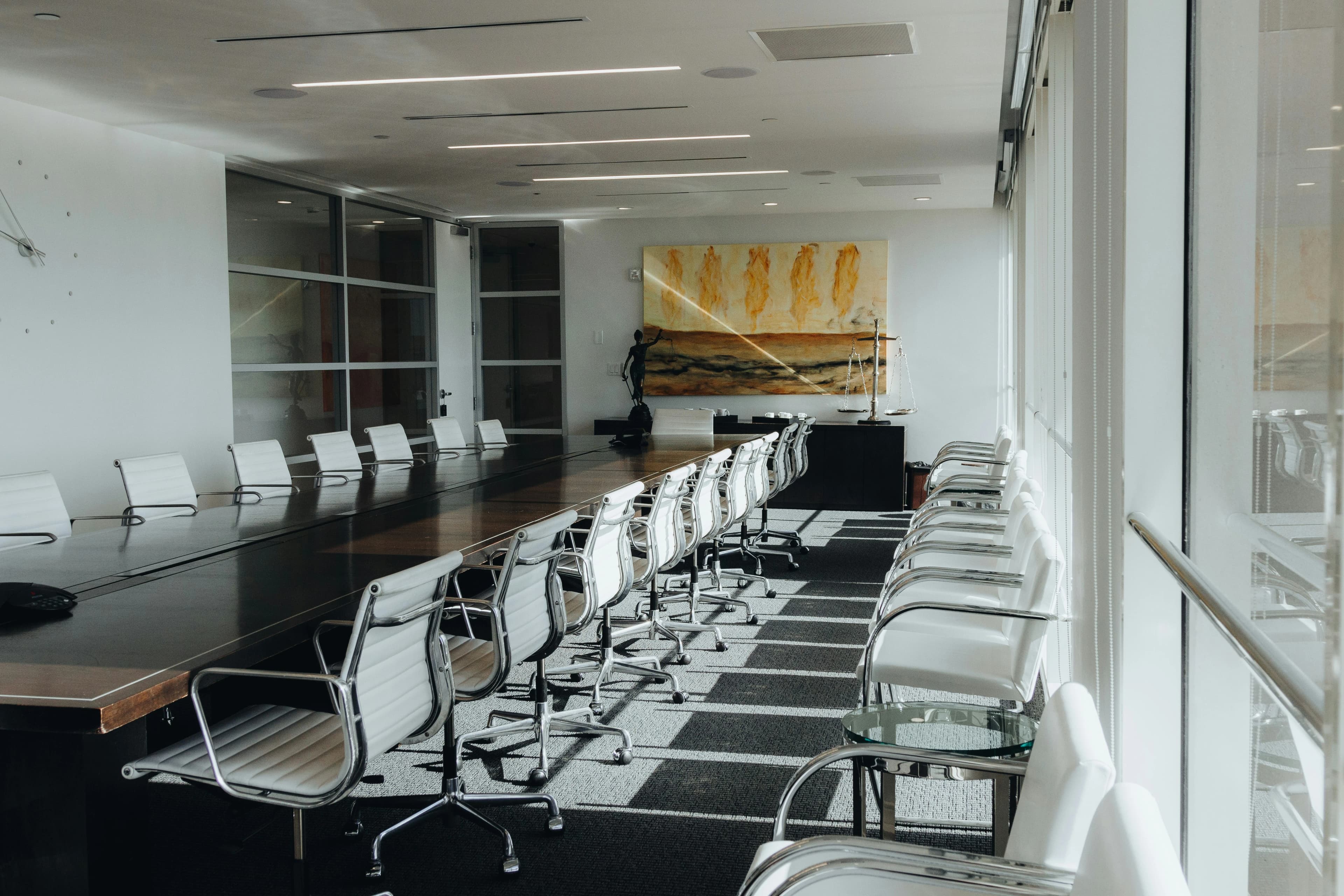 Empty conference or meeting room